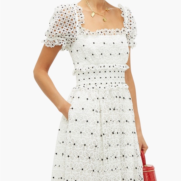 NWT Self Portrait Hibiscus Midi Dress UK8 US4 - Picture 2 of 5